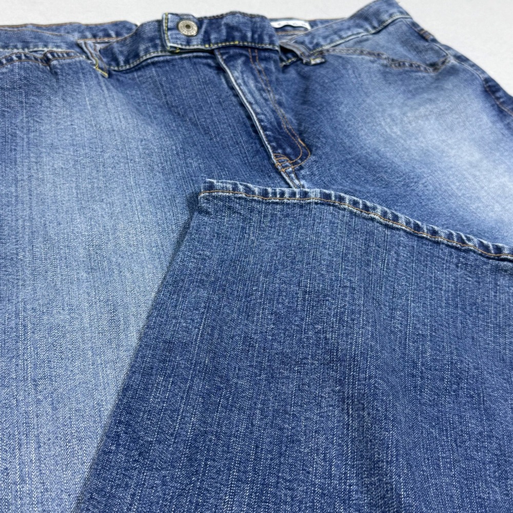 Gap Jeans Womens 16 Blue Medium Wash Stretch Straight Leg Denim Pants